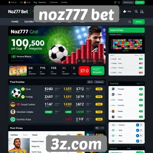 interface do site noz777 bet é intuitiva e moderna